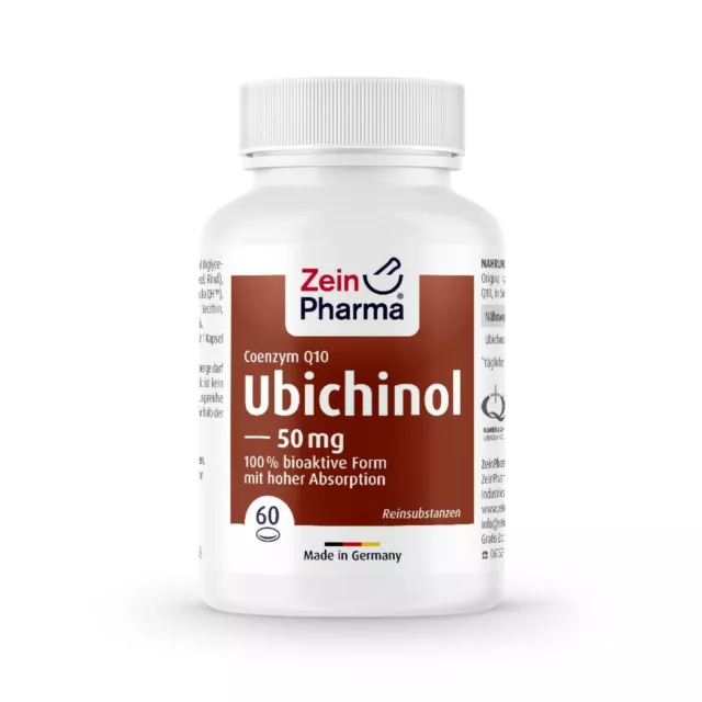 Coenzym Q10 Ubiquinol Ubichinol Kaneka 50 mg (60 Kapseln) ZEINPHARMA 2