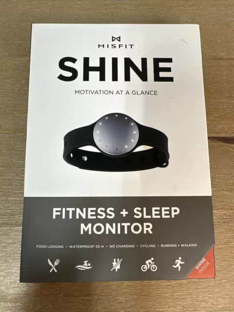 Misfit Shine - Monitor de fitness y sueño motivación de un vistazo - plateado/negro