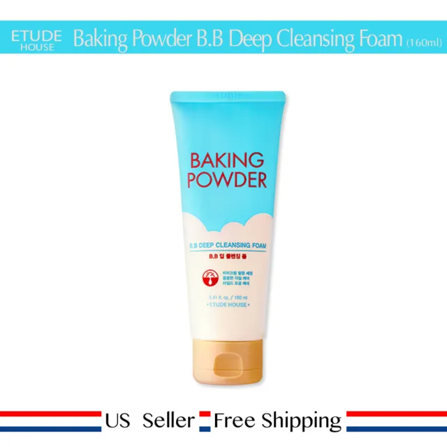 Etude House Baking Powder B.B Deep Cleansing Foam 160 ml [ US Seller ]