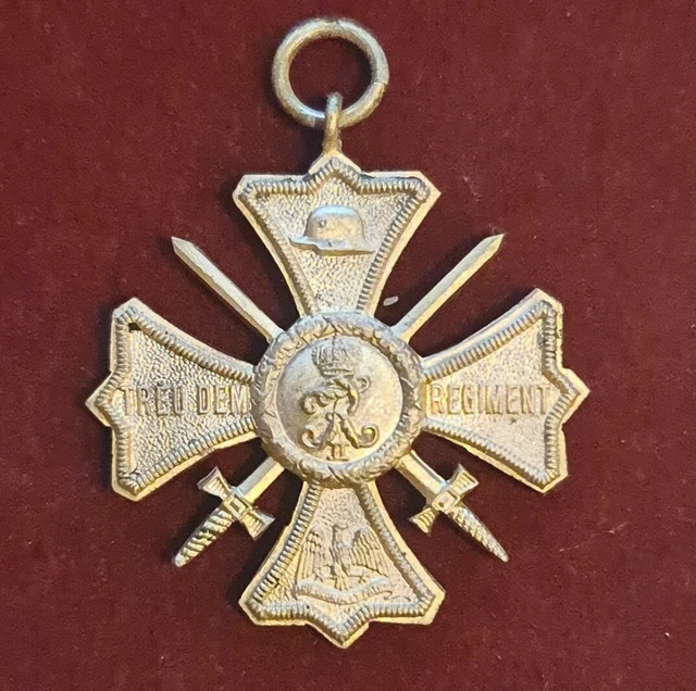 1.WK AUSZEICHNUNG ERINNERUNGSKREUZ Allzeit bereit Treu dem Regiment