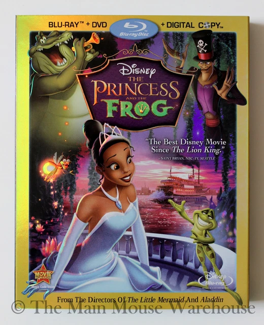 DISNEY THE PRINCESS And The Frog Animated New Orleans Blu ray DVD 