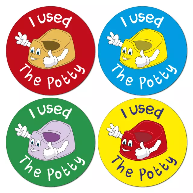 144 x Potty Training Stickers Toddler toilet reward for Boys Girls Kids