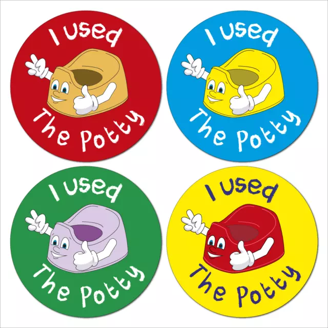 144 X POTTY Training Stickers Toddler toilet reward for Boys Girls Kids