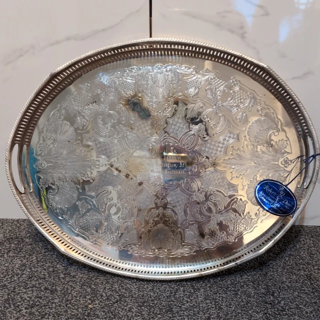 WOLFF FEINGOLD AUFLAGE Dore or Fin, Antique Serving Platter Tray
