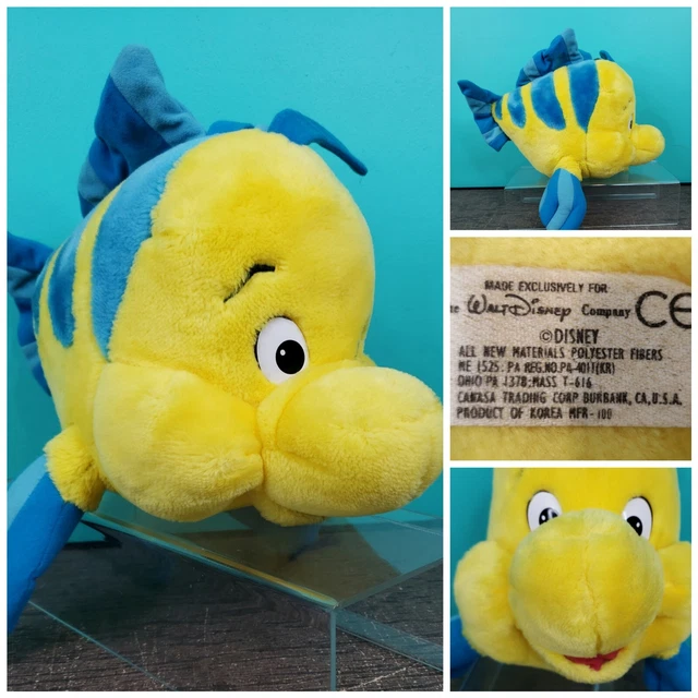 WALT DISNEY CO Flounder Plush Toy Disney Little Mermaid Fish Stuffed