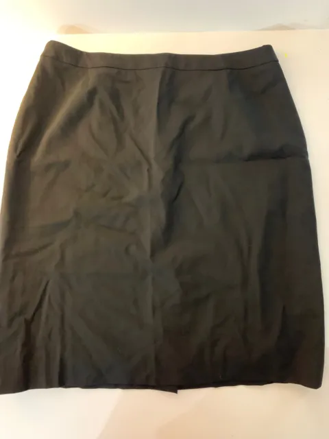 HUGO BOSS black summer weight wool Classic Skirt 14/16