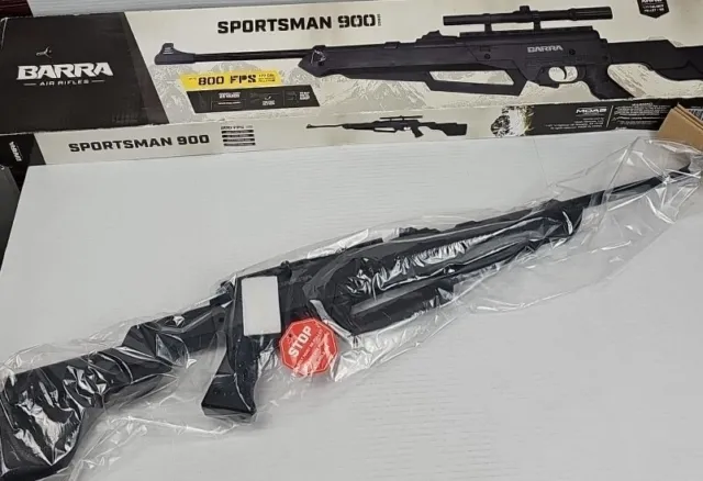 Barra Sportsman 900 Air Rifle Easy Pump .177 BB Pellet Gun Scope 800FPS UNTESTED