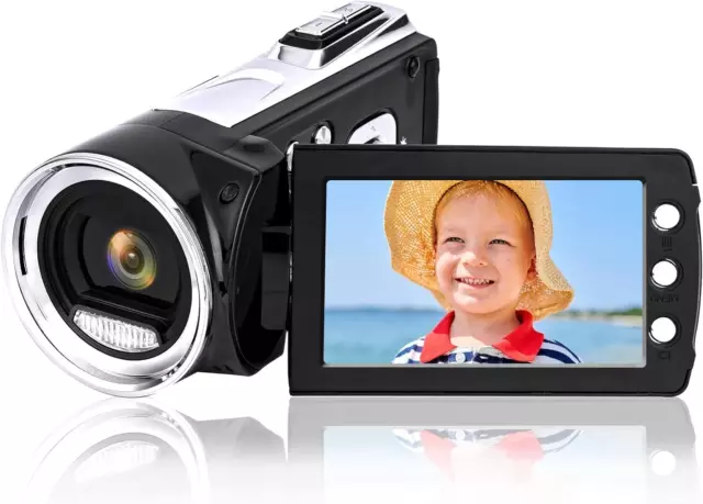 Heegomn Videocamera Digitale per Youtube Vlogging, Video Camera Mini DV 1080P pe