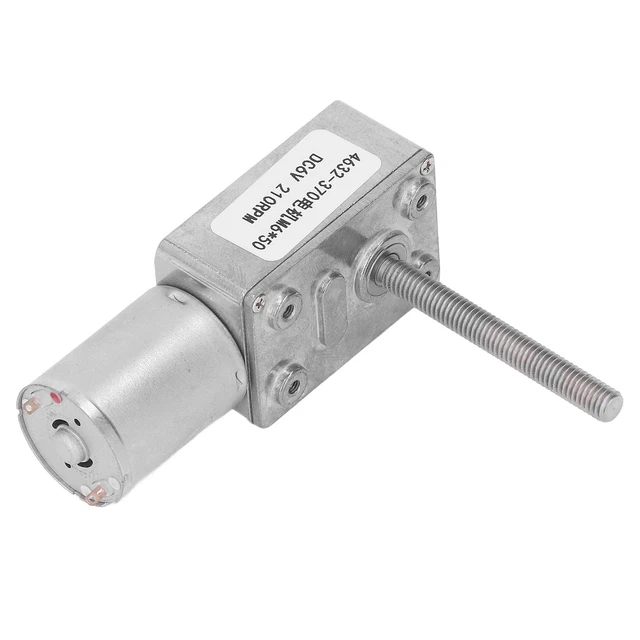Motore A Corrente Continua Grande Torsione CW CCWWorm Gear DC6V 210RPM M6 X 50mm