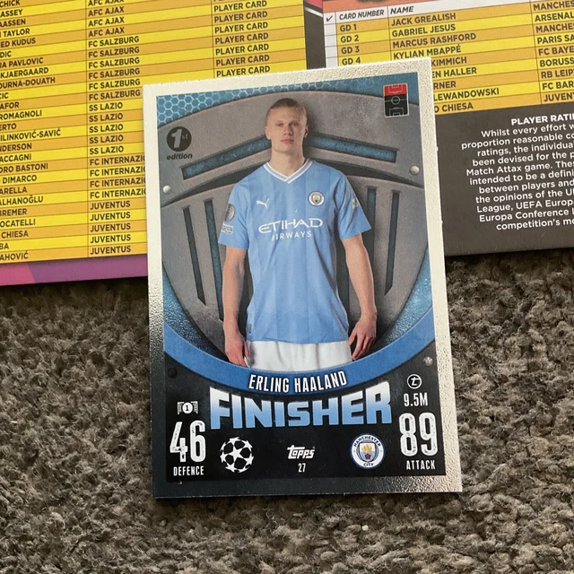 TOPPS MATCH ATTAX 20232024 ERLING HAALAND MANCHESTER CITY FINISHER