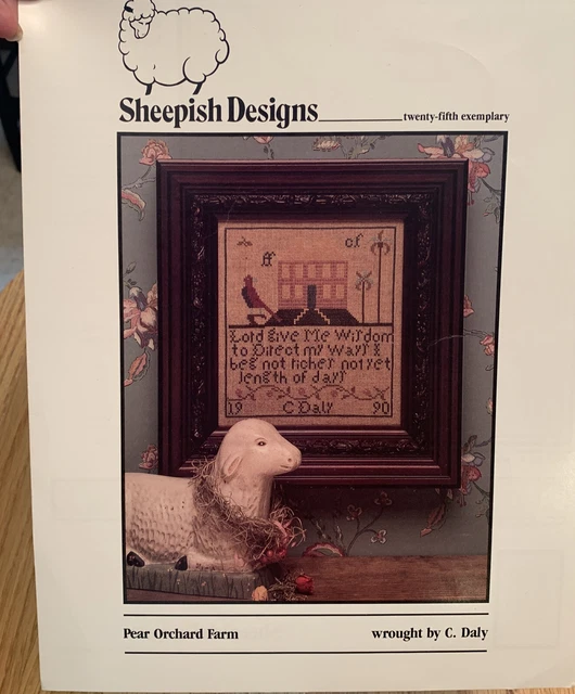 Sheepish Designs Pear Orchard Farm 25th Exemplar Cross Stitch Chart Only