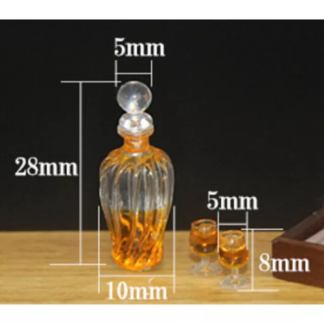 Dollhouse  accessories miniature model props simulation wine bottle combinaRRSEL