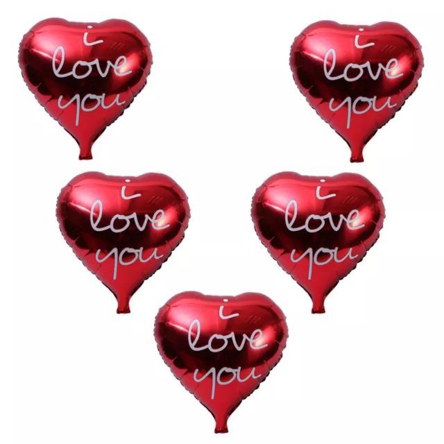 5 Pcs Bride Balloons Aluminum Membrane Valentine Ballons Romantic