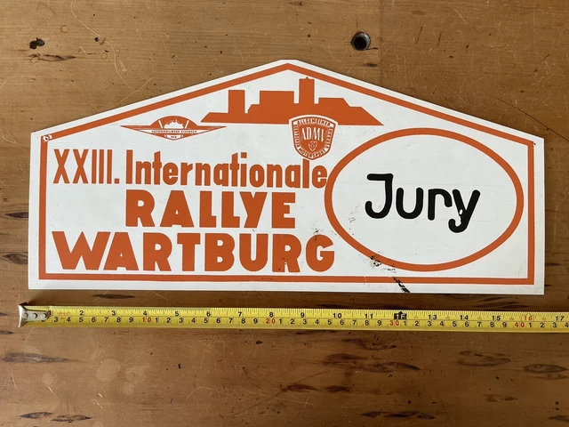 RARE ORIGINAL EAST German DDR Rally Car Sign Trabant Wartburg Lada FSO rare-original-east-german-ddr-rally-car-sign-trabant-wartburg-lada-fso