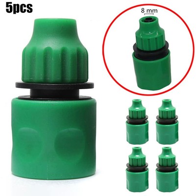 ✅ 5PCS tubo dell'acqua da giardino in plastica Connettore Rapido Adattatore Micro Irrigazione-CONN 