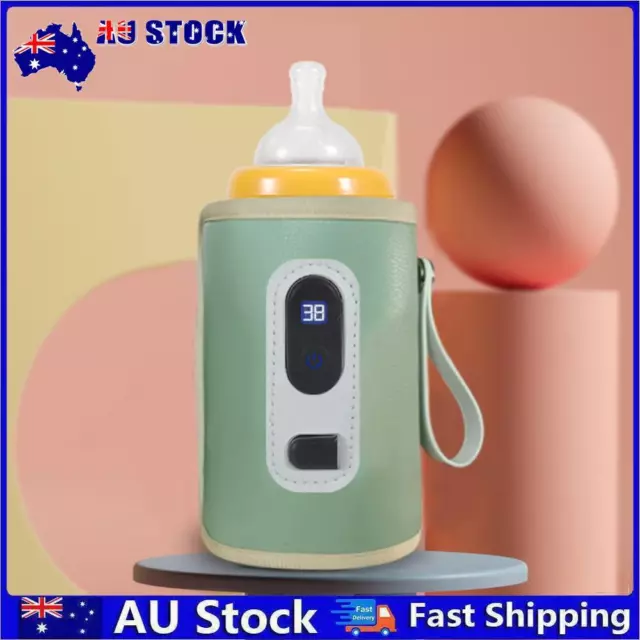 USB Baby Bottle Heater Portable Temperature Display Convenient for Infant Babies