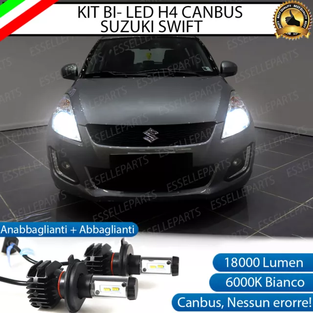 Kit Led H4 6000K Suzuki Swift Iv 18000 Lumen Canbus Xeno Xenon 100% No Errore