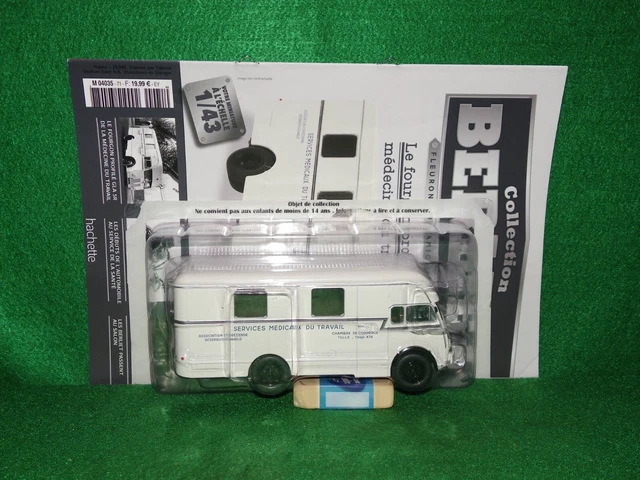 Miniature Hachette – Berliet GLA 5f N/4 Fourgon D'incendie 1947 – Échelle 1/43 – Neuf