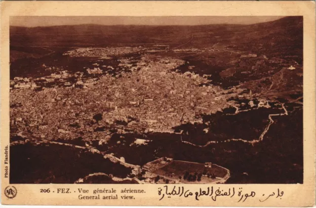 CPA AK MAROC FEZ Vue générale aerienne Flandrin (37777)