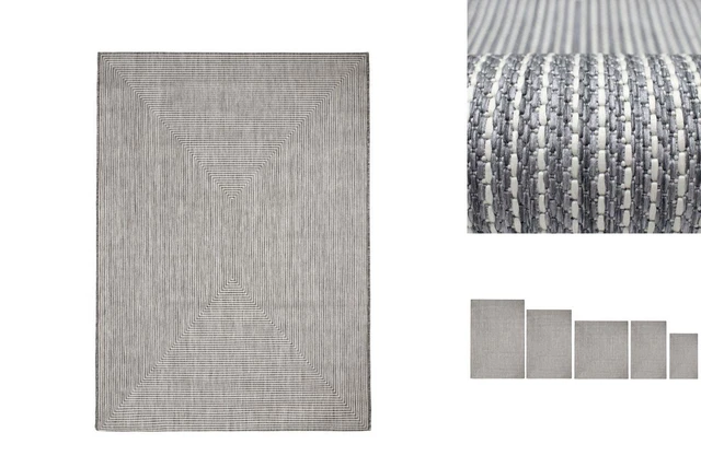 Alfombra Exterior Quadro 350x250cm Gris