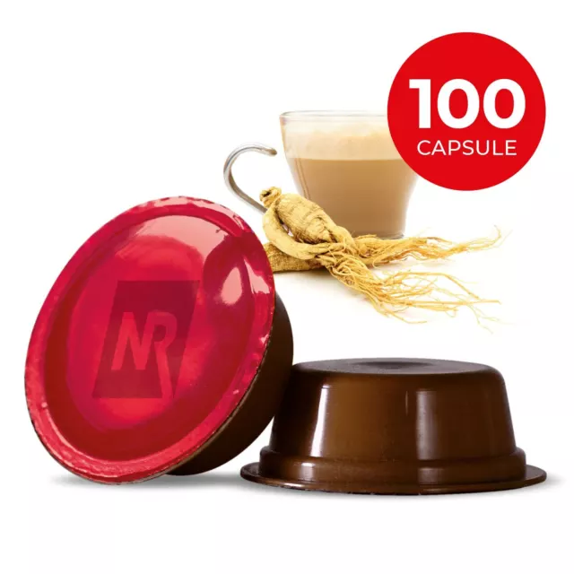 100 Capsule GINSENG LAVAZZA A MODO MIO Cialde Solubili Compatibili Caffe