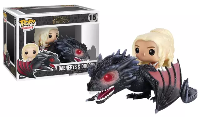 Funko POP Rides Game of Thrones Daenerys Targaryen & Drogon Action Figure #15