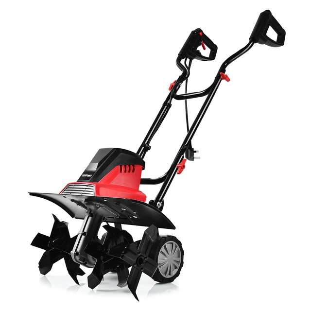 1500W ELECTRIC TILLER Garden Soil Cultivator Rotavator W/ Sharp 6