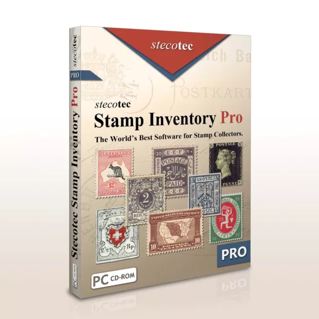 Stecotec Stamp Inventory Pro: Professional Collecting Software for Stamps CD-ROM