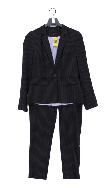 Magazzino Abito Donna Due Pezzi UK 10 Poliestere Nero