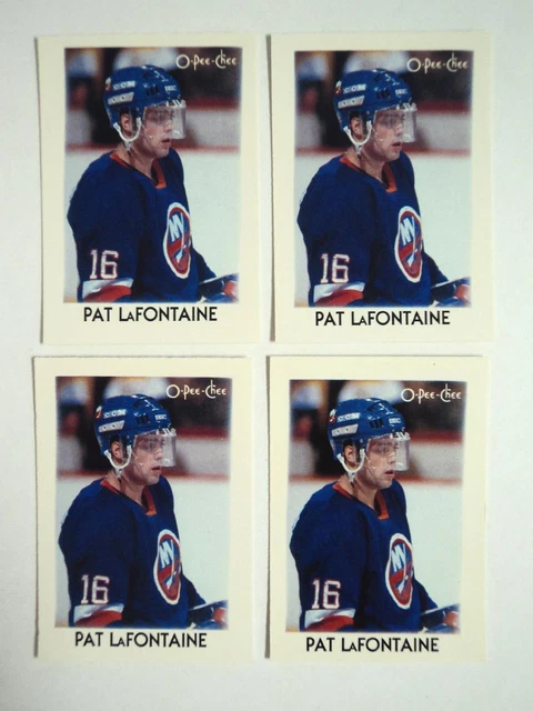 1987-88 O-PEE-CHEE Mini Hockey Lot of 4  #22 Pat LaFontaine Islanders MINT  OPC