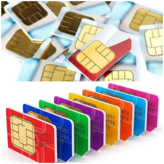 Carta SIM Pay As You Go dati SMS minuti 4G 5G Mini Micro Nano tutta la rete Regno Unito