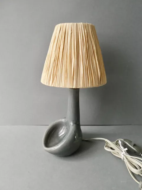 lampe en céramique signée Accolay, années 60