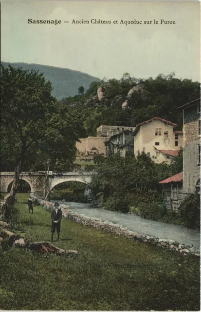 CPA SASSENAGE - Old Aqueduct Castle on the Furon (123626)