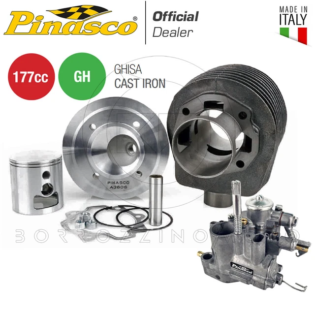 KIT CARBURAZIONE PINASCO VESPA PX 125 150 MODIFICA 177cc MARMITTA NON CATALITICA