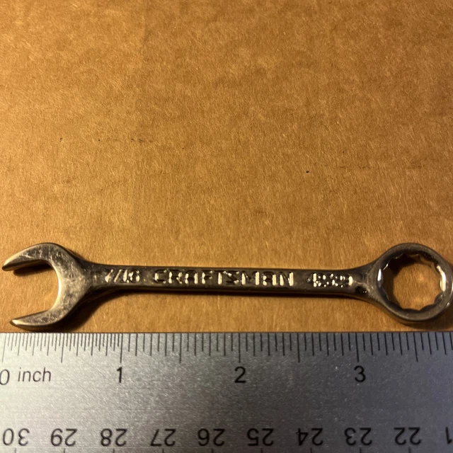 Craftsman 7/16" 12 Point Midget Ignition Combination Wrench 42329