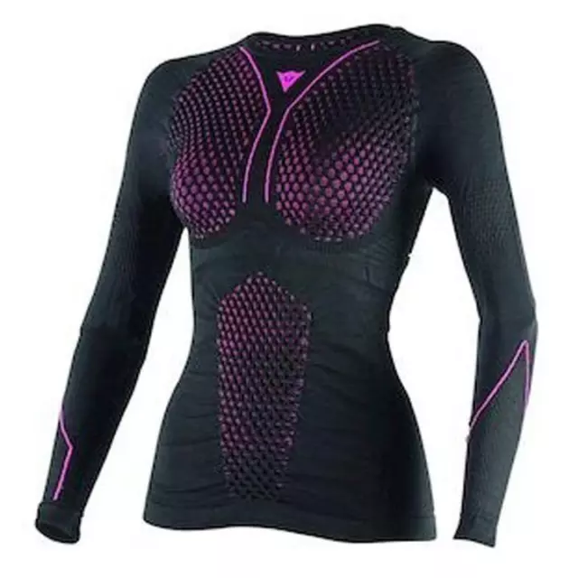 Dainese D-Core Thermo Lady Tee Ls Black Fuchsia