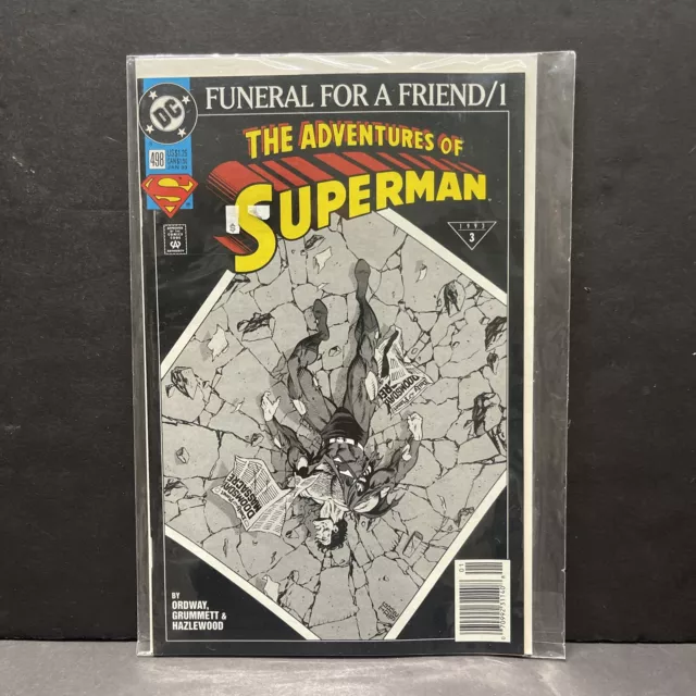 DC Comics The Adventures of Superman Funeral for a Friend/1 #498 1993 Ordway Gru