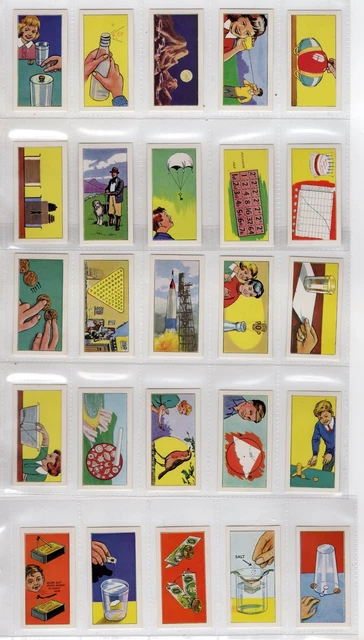 Tea card set. HOW? (Science tricks). Full set of 25