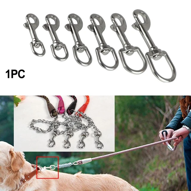 Flexible Stainless Steel Swivel Eye Bolt Snap Spring Hook for Diving Equipment