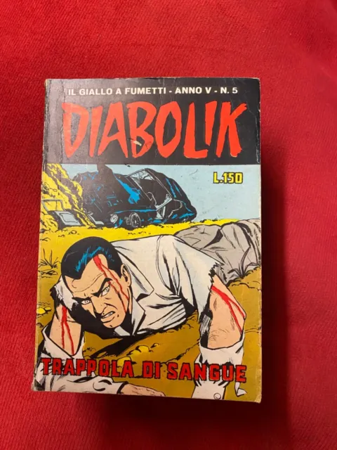 Diabolik anno V n 5 bello originale neri noir