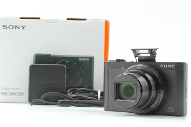 [Top MINT Box] Sony CyberShot DSC-WX500 Compact Digital Camera Black From JAPAN