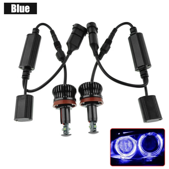 2 pz lampadine LED Angel Eyes blu luce di posizione per BMW E60 E61 07-10 E90 E91 09-12