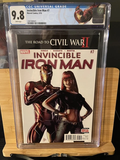 The Invincible Iron Man 7 CGC 9.8 1st Print 1st Cameo Appearance Riri Williams