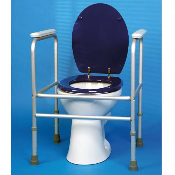 Sedia Toilette Toilettenrahmen IN Alluminio, Smontabile, Regolabile IN Altezza