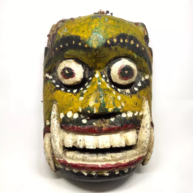 Tribal Demonic Ritual Mask Javanese Rare Vintage Masque Primitive Java Fine Art