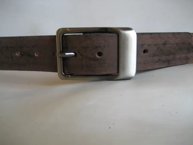 Mens 38Mm Brown Stonewashed Leather Belt