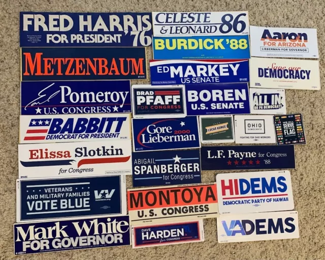 Political Bumper Sticker Lot