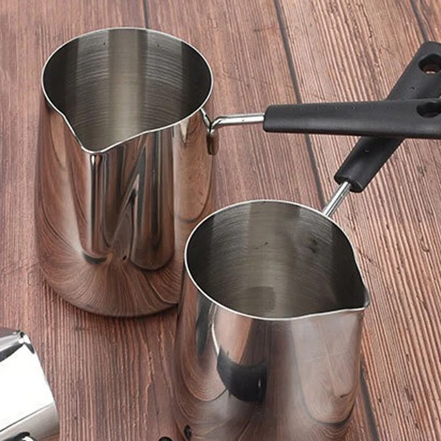 Brocca per latte da 350 ml in acciaio inox 304 – Brocca per caffè espresso per latte, cappuccino, espresso, latte e altro ancora