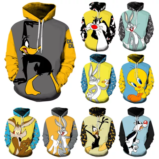 Cosplay Bugs Bunny Looney Tunes 3D Hoodies Sweatshirts Jackets Coats Costumes