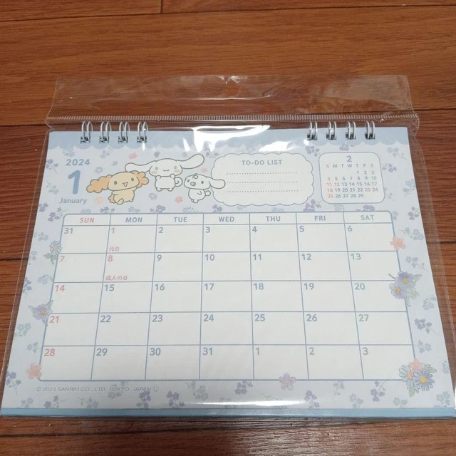 sanrio-cinnamoroll-2024-desk-calendar-42-77-picclick-uk